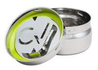 Thumbnail for CVault - Small 1/2 OZ. Airtight Stainless Steel Storage Container inside.
