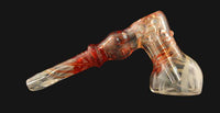 Thumbnail for Crush Glass - Clear Fumed 8-Inch Glass Hammer Bubbler