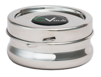 Thumbnail for CVault - X-Small 1/4 OZ. Airtight Stainless Steel Storage Container open lid.